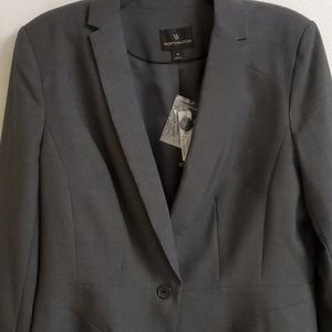 NWT heather gray business woman suits blazer